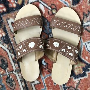 Jack Rogers Embroidered Sandals - So Cute! 🐒